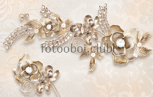 цветы, цветок, узоры, стразы, жемчуг, 3д, 3d 